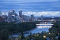 Beautiful view of the Downtown in Calgary Royalty Free Stock Photo