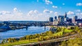 Beautiful view of downtown Minneapolis on a sunny day Royalty Free Stock Photo