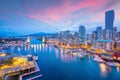 Beautiful view of downtown Vancouver skyline, British Columbia, Canada Royalty Free Stock Photo