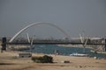 Day view of Dubai Canal, Water Canal in Downtown with reflection, Dubai, United Arab Emirates Royalty Free Stock Photo