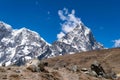 Beautiful view of the Dughla peaks, Everest Base Camp trek, Nepal