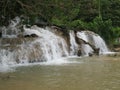 Beautiful view of Dunn's River Falls in Jamaica Royalty Free Stock Photo