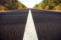 Beautiful view of empty asphalt highway, closeup. Road trip