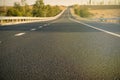 Beautiful view of empty asphalt highway. Road trip Royalty Free Stock Photo