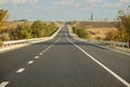 Beautiful view of empty asphalt highway. Road trip Royalty Free Stock Photo