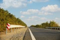 Beautiful view of empty asphalt highway. Road trip Royalty Free Stock Photo