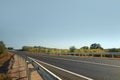 Beautiful view of empty asphalt highway. Road trip Royalty Free Stock Photo