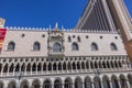 Beautiful view of exterior architecture of Venetian casino hotel building. Las Vegas. Royalty Free Stock Photo