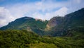 Beautiful view of the famous corniglia village in cinque terre national park in italy Royalty Free Stock Photo