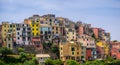Beautiful view of the famous corniglia village in cinque terre national park in italy Royalty Free Stock Photo