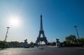 Beautiful view of famous Eiffel Tower in Paris, France. Royalty Free Stock Photo