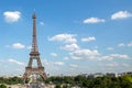 Beautiful view of famous Eiffel Tower in Paris, France. Paris Best Destinations in Europe Royalty Free Stock Photo