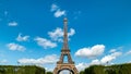 Beautiful view of famous Eiffel Tower in Paris, France. Royalty Free Stock Photo