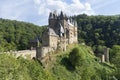 Beautiful view of famous Eltz Castle on a sunny day, Wierschem, Rheinland-Pfalz, Germany Royalty Free Stock Photo