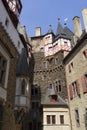 Beautiful view of famous Eltz Castle on a sunny day, Wierschem, Rheinland-Pfalz, Germany Royalty Free Stock Photo