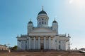 Beautiful view of famous Helsinki Cathedral in beautiful morning light, Helsinki, Finland Royalty Free Stock Photo