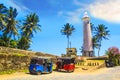 Beautiful view of the famous lighthouse in Fort Galle, Sri Lanka Royalty Free Stock Photo