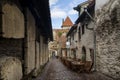 Beautiful view of the famous Passage of St. Catherine Katariina kÃÂ¤ik in the Old Town of Tallinn, Estonia