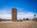 Beautiful view of the famous Tour Hassan in Rabat, Morocco Royalty Free Stock Photo