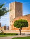 Beautiful view of the famous Tour Hassan in Rabat, Morocco Royalty Free Stock Photo