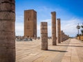 Beautiful view of the famous Tour Hassan in Rabat, Morocco Royalty Free Stock Photo