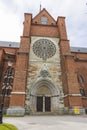 Beautiful view of famous Uppsala Cathedral. Sweden. Royalty Free Stock Photo