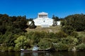 Beautiful view of the famous Walhalla Memorial near Regensburg in Bavaria, Germany