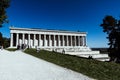 Beautiful view of the famous Walhalla Memorial near Regensburg in Bavaria, Germany