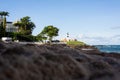 Beautiful view of the Farol da Barra shore of Salvador, Bahia, Brazil Royalty Free Stock Photo