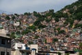 Beautiful view of favela in Sao Conrado in Rio de Janeiro Royalty Free Stock Photo