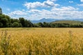 Beautiful view on fields in Liptov region in Slovakia Royalty Free Stock Photo