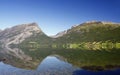 Beautiful view on fjord and mountainbike naar Vang in Norway Royalty Free Stock Photo