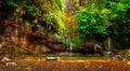 Beautiful view of 25 Fontes Lagoon with a multitude of small wat Royalty Free Stock Photo