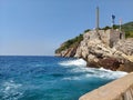 Beautiful view of the Fort Castello in Petrovac, Montenegro