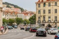 Beautiful view in frame of Lisbon Portugal Royalty Free Stock Photo