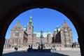 Beautiful view Frederiksborg medieval castle in Denmark Europe