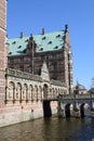 Beautiful view Frederiksborg medieval castle in Denmark Europe