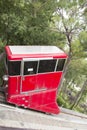 Beautiful view of the funicular at the resort town of Jounieh from Mount Harisa