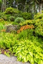 Beautiful view of the gardens of Armadale Castle, in the Isle of Skye Royalty Free Stock Photo