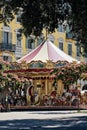 Beautiful view of Garibaldi Place in Nice, France