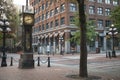 Beautiful view of Gastown Steam Clock in Vancouver Royalty Free Stock Photo