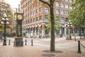 Beautiful view of Gastown Steam Clock in Vancouver Royalty Free Stock Photo