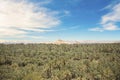 Beautiful view of the Gebel al-Mawta and the city in Siwa Oasis Royalty Free Stock Photo