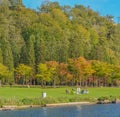 Beautiful view of Gene Coulon Memorial Beach Park in Renton, King County, Washington