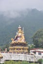 Beautiful view of giant statue of Padmasambhava Guru Rinpoche in Rewalsar lake Tso Pema, Himachal Pradesh, India Royalty Free Stock Photo