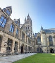 Beautiful view of a Glasgow university facade Royalty Free Stock Photo