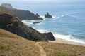 Beautiful North California Coastline, Sonoma, CA. Goat Rock Beach Royalty Free Stock Photo