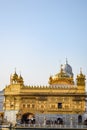 Beautiful view of Golden Temple - Harmandir Sahib in Amritsar, Punjab, India, Famous indian sikh landmark, Golden Temple, the main