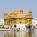 Beautiful view of Golden Temple & x28;Harmandir Sahib& x29; in Amritsar, Punjab, India, Famous indian sikh landmark, Golden Temple Royalty Free Stock Photo