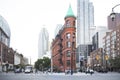 Beautiful view of Gooderham Building in Downtown Toronto Royalty Free Stock Photo